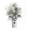 2.5ft. Frosted Greenery & Pinecone with Plaid Bow in Decorative Tin Artificial Christmas Arrangement